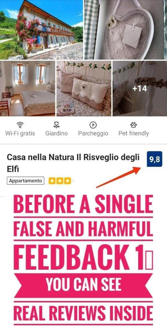 Casa Nella Natura Il Risveglio Degli Elfi بيدافينا المظهر الخارجي الصورة